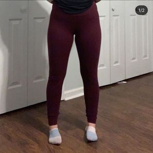 burgundy leggings!